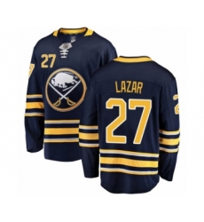 Men's Buffalo Sabres #27 Curtis Lazar Fanatics Branded Navy Blue Home Breakaway Hockey Jersey