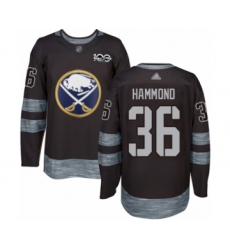 Men's Buffalo Sabres #36 Andrew Hammond Authentic Black 1917-2017 100th Anniversary Hockey Jersey