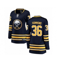 Women's Buffalo Sabres #36 Andrew Hammond Fanatics Branded Navy Blue Home Breakaway Hockey Jersey