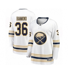 Women's Buffalo Sabres #36 Andrew Hammond Fanatics Branded White 50th Season Breakaway Hockey Jersey