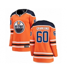 Women's Edmonton Oilers #60 Markus Granlund Authentic Orange Home Fanatics Branded Breakaway Hockey Jersey