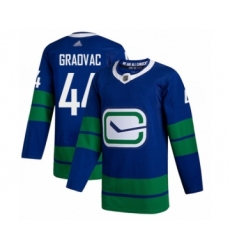 Men's Vancouver Canucks #44 Tyler Graovac Authentic Royal Blue Alternate Hockey Jersey