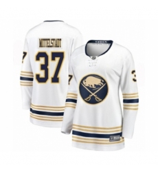 Women's Buffalo Sabres #37 Casey Mittelstadt Fanatics Branded White 50th Season Breakaway Hockey Jersey