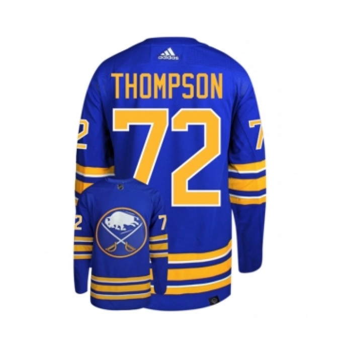 Men's Buffalo Sabres #72 Tage Thompson Blue Stitched Jersey