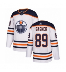 Youth Edmonton Oilers #89 Sam Gagner Authentic White Away Hockey Jersey