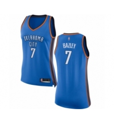 Women's Oklahoma City Thunder #7 Darius Bazley Swingman Royal Blue Basketball Jersey - Icon Edition