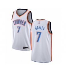 Women's Oklahoma City Thunder #7 Darius Bazley Swingman White Basketball Jersey - Association Edition