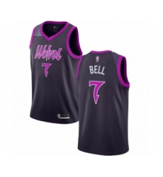 Youth Minnesota Timberwolves #7 Jordan Bell Swingman Purple Basketball Jersey - City Edition