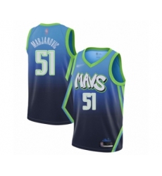 Men's Dallas Mavericks #51 Boban Marjanovic Swingman Blue Basketball Jersey - 2019 20 City Edition