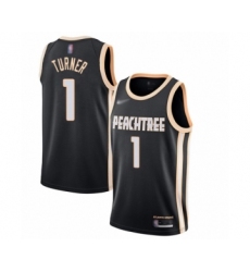 Youth Atlanta Hawks #1 Evan Turner Swingman Black Basketball Jersey - 2019 20 City Edition