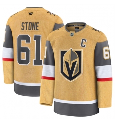 Men's Vegas Golden Knights #61 Mark Stone Gold 2024-25 Home Stitched Hockey Jersey