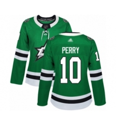 Women's Dallas Stars #10 Corey Perry Authentic Green Home Hockey Jersey