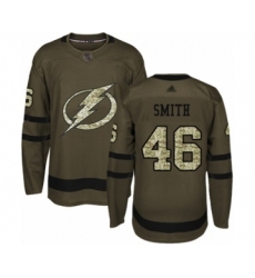 Men's Tampa Bay Lightning #46 Gemel Smith Authentic Green Salute to Service Hockey Jersey