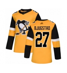 Youth Pittsburgh Penguins #27 Nick Bjugstad Authentic Gold Alternate Hockey Jersey