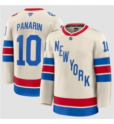 Men's New York Rangers #10 Artemi Panarin Cream 2026 Winter Classic Stitched Hockey Jersey