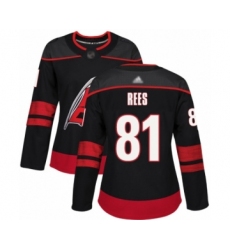 Women's Carolina Hurricanes #81 Jamieson Rees Authentic Purple Fights Cancer Practice Hockey Jersey
