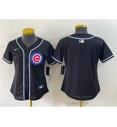 Women's Chicago Cubs 2026 Fashion Replica Black Out Stitched Baseball Jersey(Run Small)