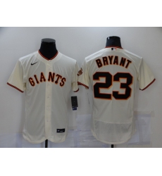 Men's Nike San Francisco Giants #23 Kobe Bryant Cream Elite Collection Jersey