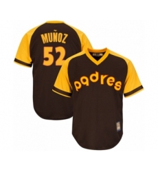 Youth San Diego Padres #52 Andres Munoz Authentic Brown Alternate Cooperstown Cool Base Baseball Player Jersey