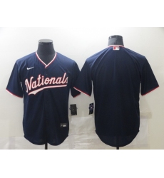 Men's Nike Washington Nationals Blank Navy Home Stitched Baseball Jersey
