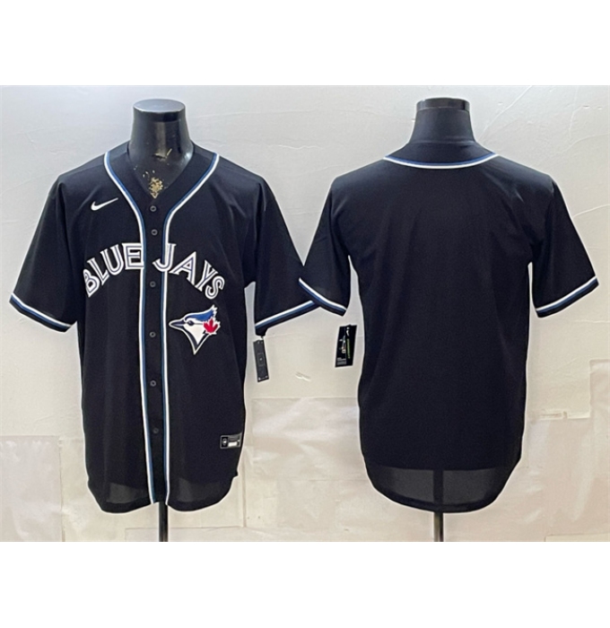 Men's Toronto Blue Jays Blank 2026 Fashion Replica Black Out Stitched Baseball Jersey