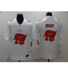 Men's Tampa Bay Buccaneers #12 Tom Brady White Shadow Logo Limited Football Stitched Jersey