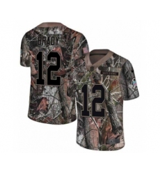 Youth Tampa Bay Buccaneers #12 Tom Brady Limited Camo Rush Realtree Football Jersey