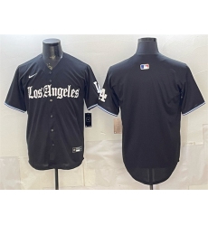 Men's Los Angeles Dodgers Blank Black 'Gothic Edition' Vapor Premier Limited Stitched Baseball Jersey