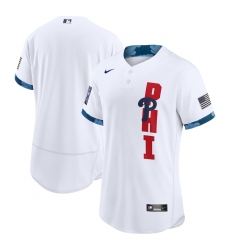 Men's Philadelphia Phillies Blank Nike White 2021 MLB All-Star Game Authentic Jersey