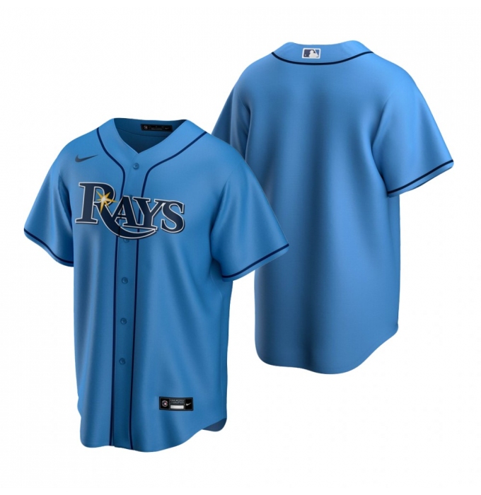 Men's Nike Tampa Bay Rays Blank Light Blue Alternate Stitched Baseball Jersey