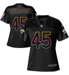 Women's Jacksonville Jaguars #45 K'Lavon Chaisson Black Team Color Women's's Stitched NFL Vapor Untouchable Limited Jersey