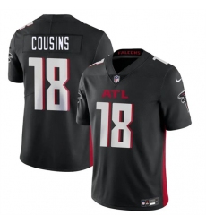 Men's Atlanta Falcons #18 Kirk Cousins Black Vapor Untouchable Limited Football Stitched Jersey