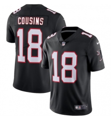 Men's Atlanta Falcons #18 Kirk Cousins Black Vapor Untouchable Limited Football Stitched Jerseys