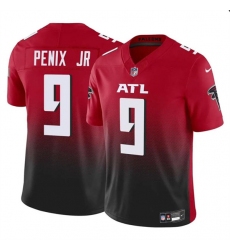 Men's Atlanta Falcons #9 Michael Penix Jr Red Black 2024 Draft F.U.S.E. Vapor Untouchable Limited Football Stitched Jersey