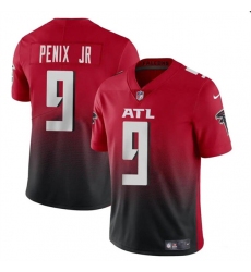 Men's Atlanta Falcons #9 Michael Penix Jr Red Black 2024 Draft Vapor Untouchable Limited Football Stitched Jersey