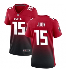 Women's Atlanta Falcons #15 Matthew Judon Red Black Stitched Jersey(Run Small)