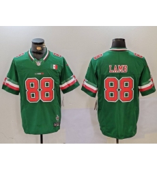 Men's Dallas Cowboys #88 CeeDee Lamb 2024 Mexico Green FUSE Stitched Jersey