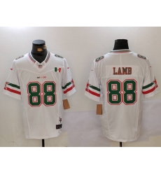 Men's Dallas Cowboys #88 CeeDee Lamb 2024 Mexico White FUSE Stitched Jersey