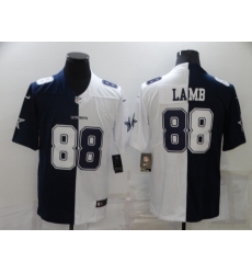 Men's Dallas Cowboys #88 CeeDee Lamb White-Blue Fashion Football Limited Jersey