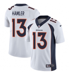 Youth Denver Broncos #13 KJ Hamler White Stitched Vapor Untouchable Limited Jersey