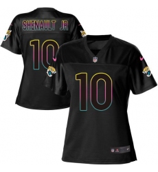 Women's Jacksonville Jaguars #10 Laviska Shenault Jr. Black Fashion Game Jersey