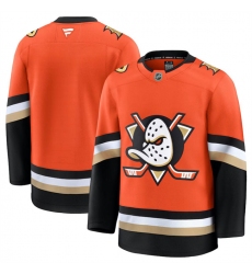 Men's Anaheim Ducks Blank Orange 2024-25 Home Stitched Hockey Jersey