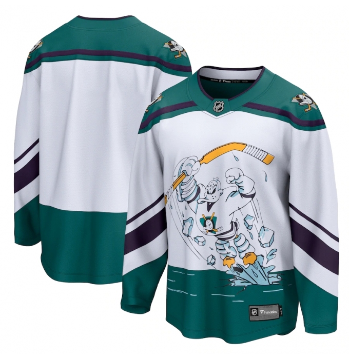 Men's Anaheim Ducks Fanatics Branded Blank White 2020-21 Special Edition Breakaway Jersey