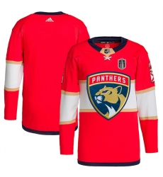Men's Florida Panthers Blank Red 2024 Stanley Cup Final Stitched Jersey