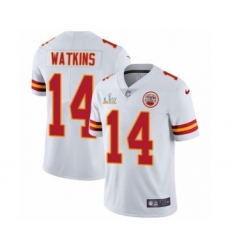 Men's Kansas City Chiefs #14 Sammy Watkins White 2021 Super Bowl LV Jersey