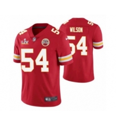 Men's  Kansas City Chiefs #54 Damien Wilson Red 2021 Super Bowl LV Jersey