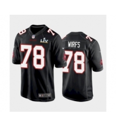Youth Tampa Bay Buccaneers #78 Tristan Wirfs Black Fashion Super Bowl LV Jersey