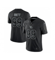 Men's Arizona Cardinals #99 J.J. Watt Black Reflective Limited Stitched Football Jersey