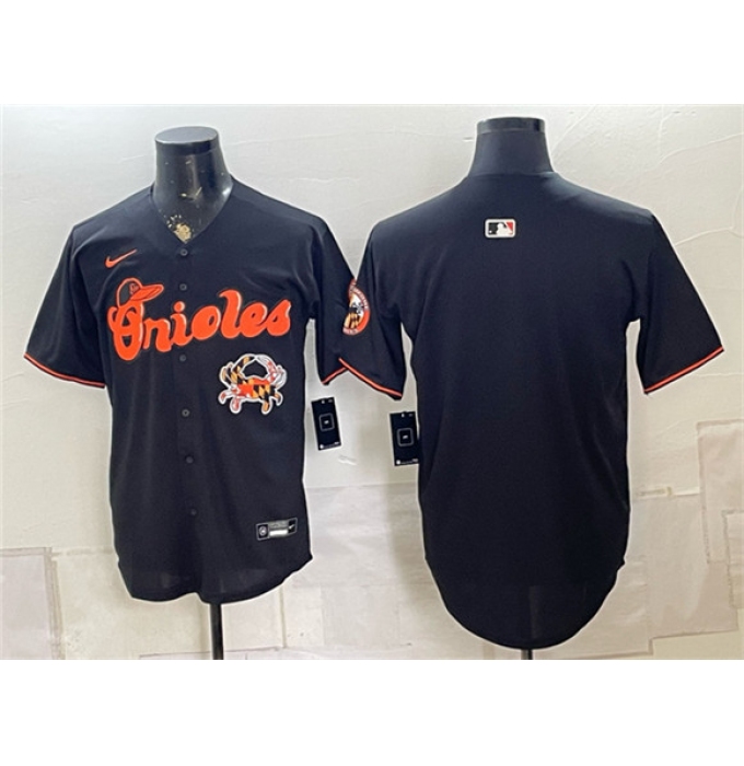 Men's Baltimore Orioles Blank Black With Vapor Premier Limited Stitched Baseball Jersey