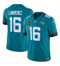 Men's Jacksonville Jaguars #16 Trevor Lawrence Teal 2025 F.U.S.E. With 4-Star C Vapor Untouchable Limited Football Stitched Jersey